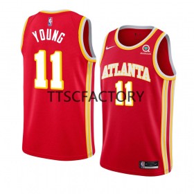 Camiseta Hombre NBA Atlanta Hawks Trae Young 11 Nike 2022-23 Icon Edition Rojo Swingman